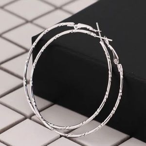 New women’s girls silver hoop earrings jewelry